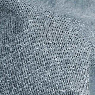 Simple Serenity Silver Shimmer Haze Blue Curtain 3
