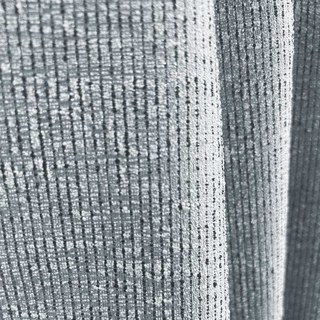 Simple Serenity Silver Shimmer Haze Blue Curtain 2