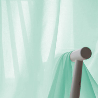Soft Breeze Mint Green Chiffon Sheer Curtain 4