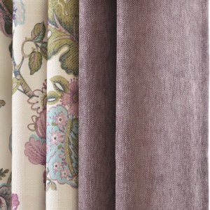 Afternoon Dream Curtain with Purple Edge Border 1