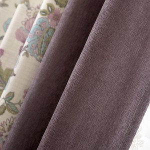 Afternoon Dream Curtain with Purple Edge Border 2