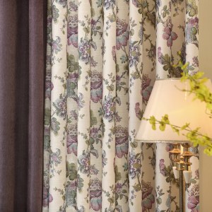 Afternoon Dream Curtain with Purple Edge Border 6
