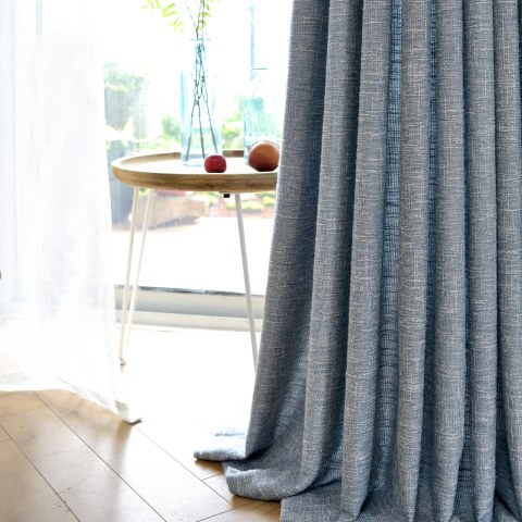 City Style Blue Grey Curtain 1