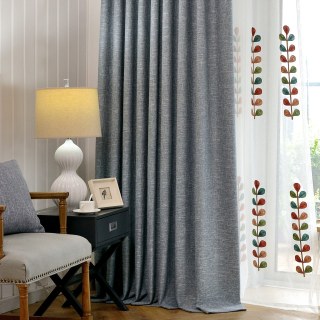 City Style Blue Grey Curtain 2