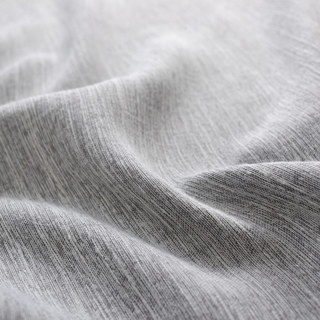 Cozy Subtle Textured Light Grey Blackout Curtain 6