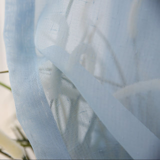 Notting Hill Baby Blue Luxury Voile Curtain 4