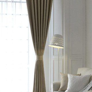 Sleek City Cream Blackout Curtain 3