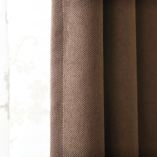 Subtle Spring Chocolate Colour Curtain 5