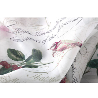 Misty Meadow Rose And Bird Ivory Sheer Voile Curtain 3
