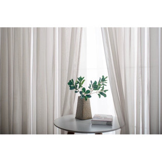 Smarties Light Grey Soft Sheer Voile Curtain 2