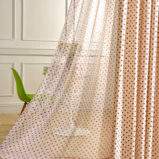Queen of Hearts Semi Sheer Voile Curtain 1