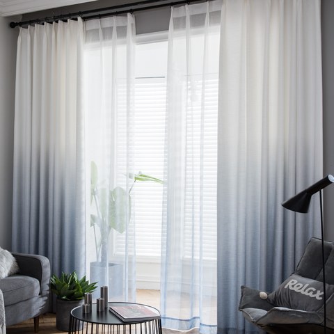 The Perfect Blend Ombre Grey Curtain 1