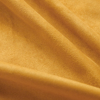 Velvety Faux Suede Mustard Yellow Curtain 7