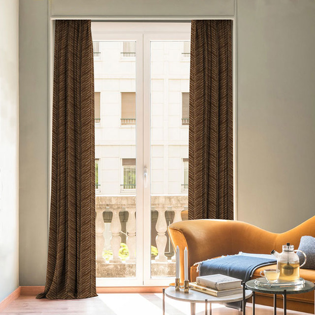 Brown curtains for discount living room
