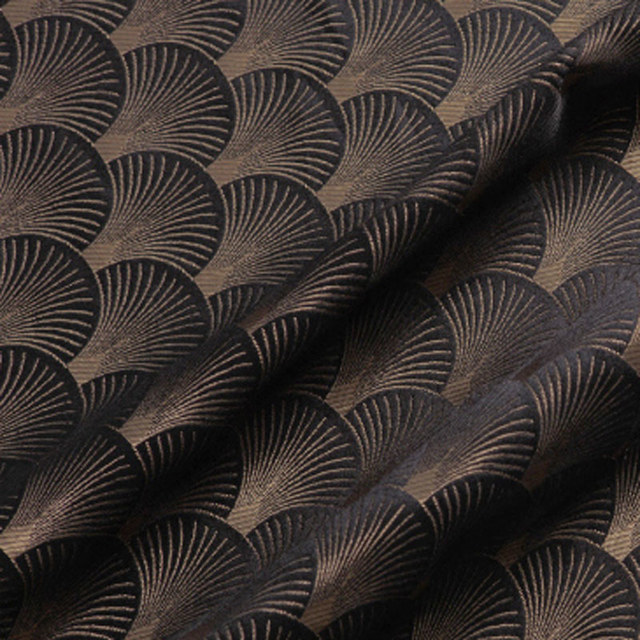 Black and gold clearance curtain fabric