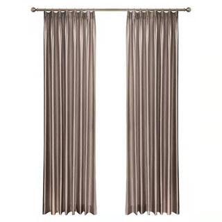 Moonlight Lustrous Mocha Faux Silk Curtain 3