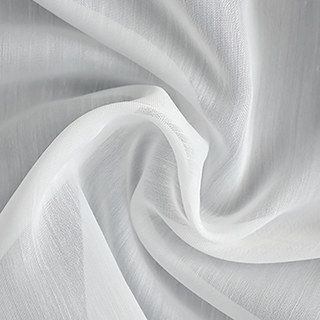 Scandinavian White Soft Cotton Voile Curtain
