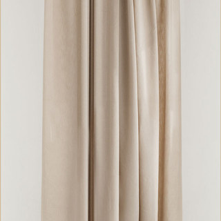 Tuscan Sun Mocha Light Brown Textured Striped Heavy Semi Sheer Curtain 5