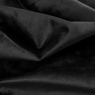 Smooth Onyx Black Velvet Curtain 2