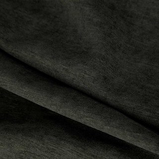 Exquisite Matte Luxury Charcoal Black Chenille Curtain 4