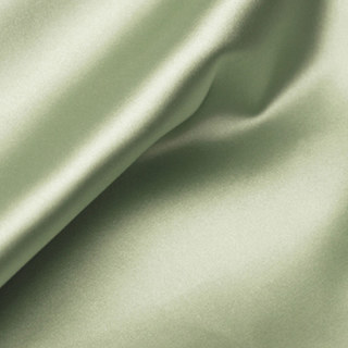 Clair de Lune Light Sage Green Silky Satin Curtain