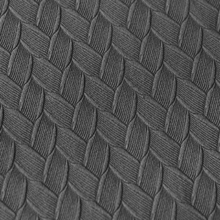 Scandinavian Basketweave Textured Charcoal Dark Grey Velvet Blackout Curtains 4
