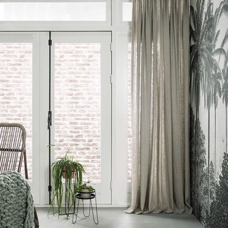 Cotton Club Light Grey Curtain 2