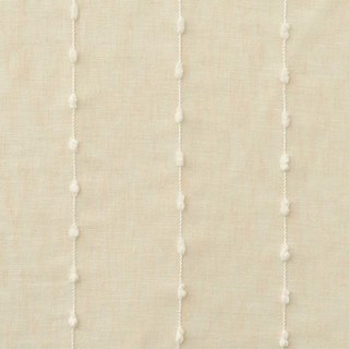 Craft Feel Textured Dot Striped Cream Voile Curtain