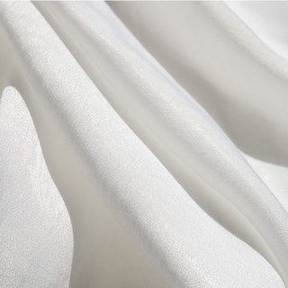 Satiny Touch Ivory White Voile Curtain 4