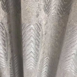 Leaf Dance Luxury Jacquard Silver Grey Curtains 2