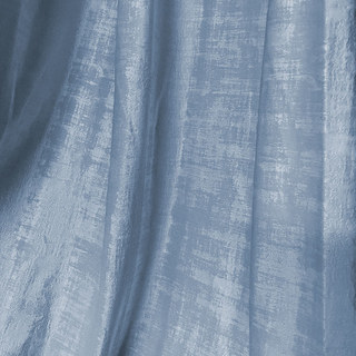 Premium Textured Haze Blue Velvet Curtain 3