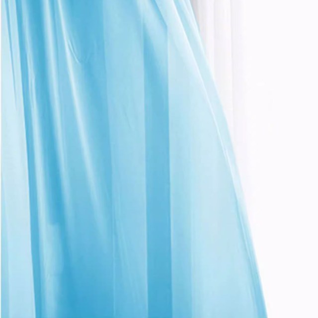 Laguna Outdoor Waterproof Aqua Blue Voile Curtain 1