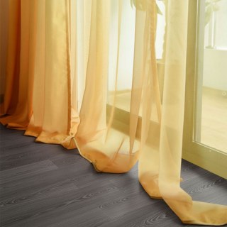 Candy Land Ombre Yellow Voile Curtain