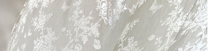 Shabby Chic Voile Curtain