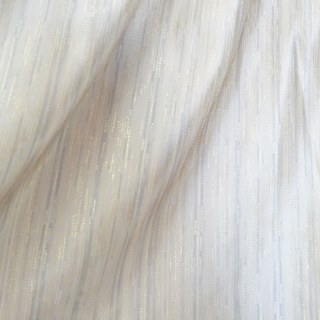 Dotted Cascade Cream Off White Shimmering Striped Curtain 5