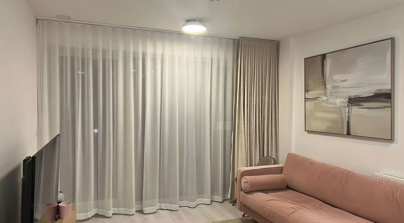 Design Insight: Modern Wave Curtains for a London Apartment