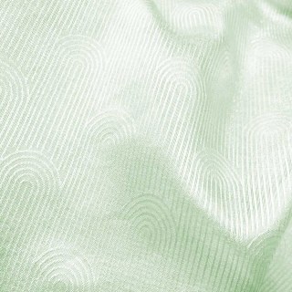 Rolling Hills Art Deco Shimmering Green Voile Curtains