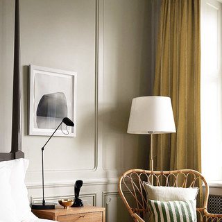 Nouveau look Luxury Art Deco Herringbone Moutarde Or Jaune Rideau Sparkle 3