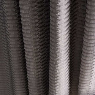 Lusso 3D Jacquard Parisien Purple Hexagon Géométrique Rideau noir 4