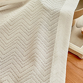Miroir géométrique Chevron blanc d'ivoire japonais Rideau voilé
