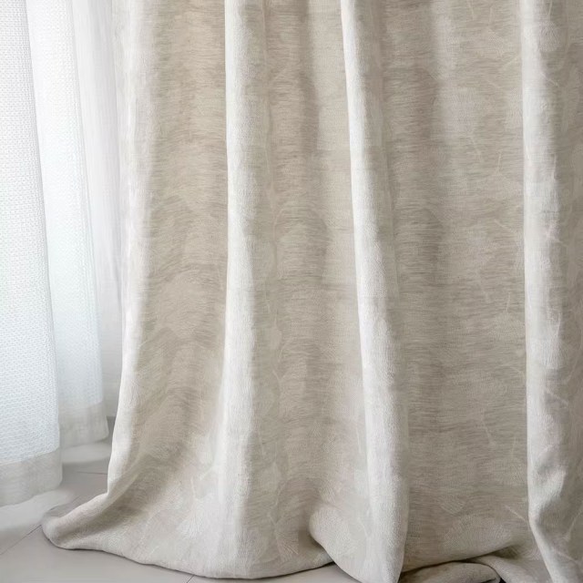 Gingko Rain Premium Jacquard Floral Drew Retting Lin Rideau 1