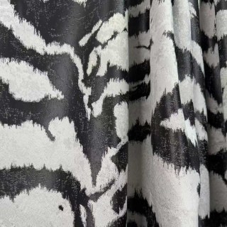 Rayures de Tigre Noir et Blanc Rideau Imprimé Animal 3