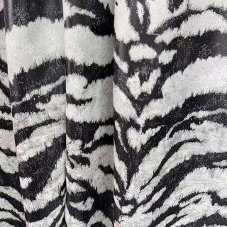 Rayures de Tigre Noir et Blanc Rideau Imprimé Animal 2