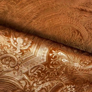 Rideau en velours damassé orange Royal Mirage 4