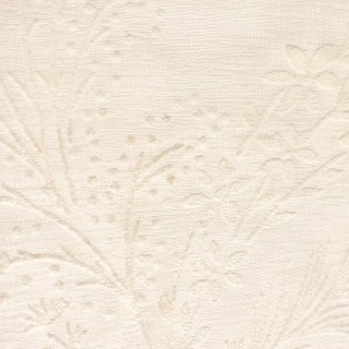 Crème d'ivoire de fleur de givre 3D Puff Paint Floral Voile Rideau 5