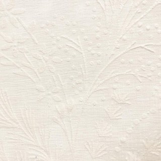 Crème d'ivoire de fleur de givre 3D Puff Paint Floral Voile Rideau 2