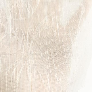 Gossamer Papillons ivoire rayé Floral Voile Rideau 2