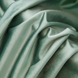Lumineux Luxe Metallic Sage Duck Egg Green Velvet Rideaux 2