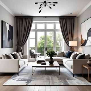 Rideau de velours taupe gris lustré 2