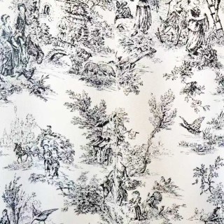 Amour Pastorale Noir Toile de Jour Chenille Rideaux 3